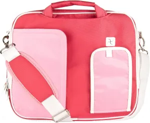 Water-Resistant Nylon Laptop Shoulder Messenger Bag for Professionals - Organized Multi-Compartment Tote for 12" Computers