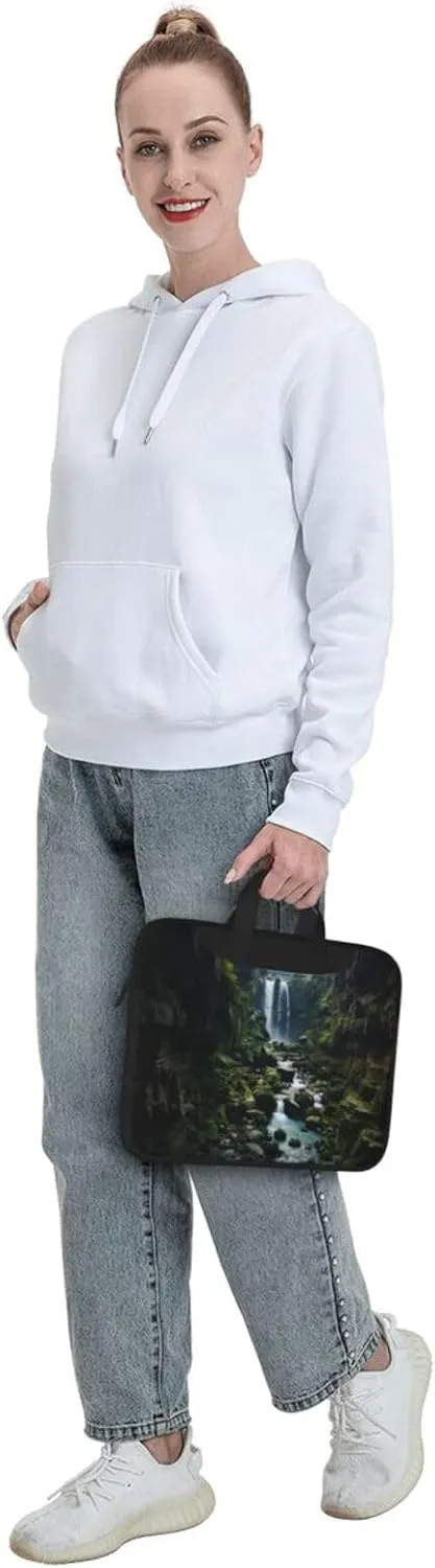 Waterfall cliff Laptop Tote Bag for Men Women Laptop Sleeve Shoulder Briefcase Messenger Computer Bag