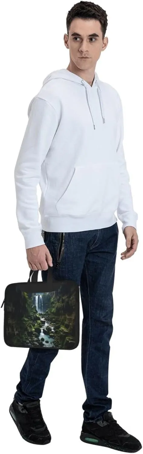 Waterfall cliff Laptop Tote Bag for Men Women Laptop Sleeve Shoulder Briefcase Messenger Computer Bag