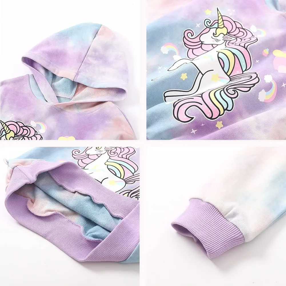WELAKEN Unicorn Sweatshirts for Girls Toddler & Kids II Little Girl's Pullover Tops Sweaters & Hoodies