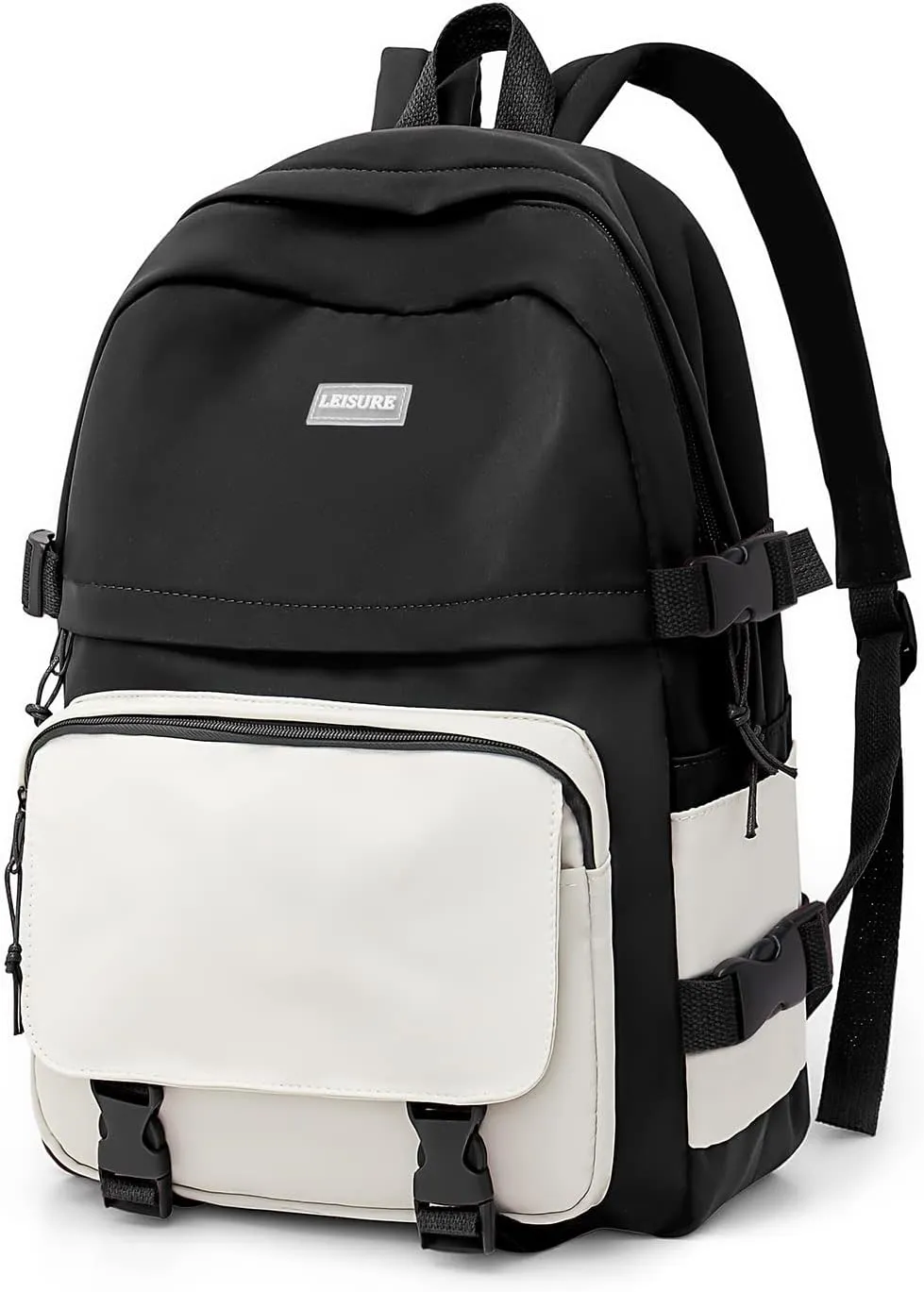 weradar Cute Black Backpack For School Teen Girls,Lightweight Middle School Bookbags,Waterproof Travel Rucksack Casual Daypack,College Backpack For Women