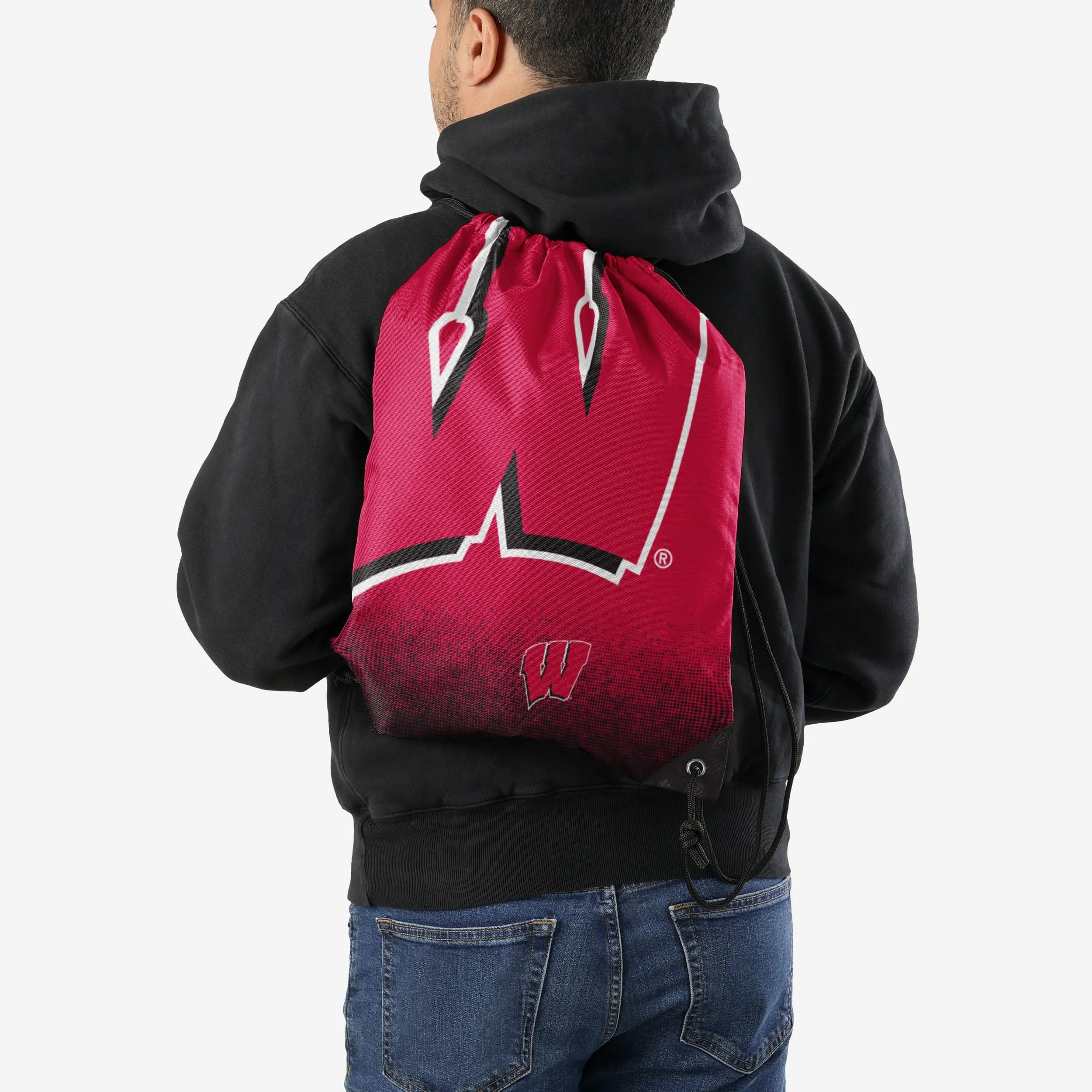Wisconsin Badgers Gradient Drawstring Backpack