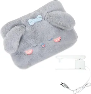 WITERY Electric Hot Water Bag with Cover- Rechargeable Heating Pad Hot Water Bottle for Pain Relief Cramps & Sore Muscles, Hot Compress Bag Hand Warmer for Outdoor/Indoor (Filled with Water)