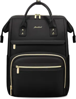 Women Laptop Backpack Work Bag - Fits 15.6 inch with Laptop Compartment Waterproof Professional Fashion Travel Purse for College Nurse Business Computer Backpack