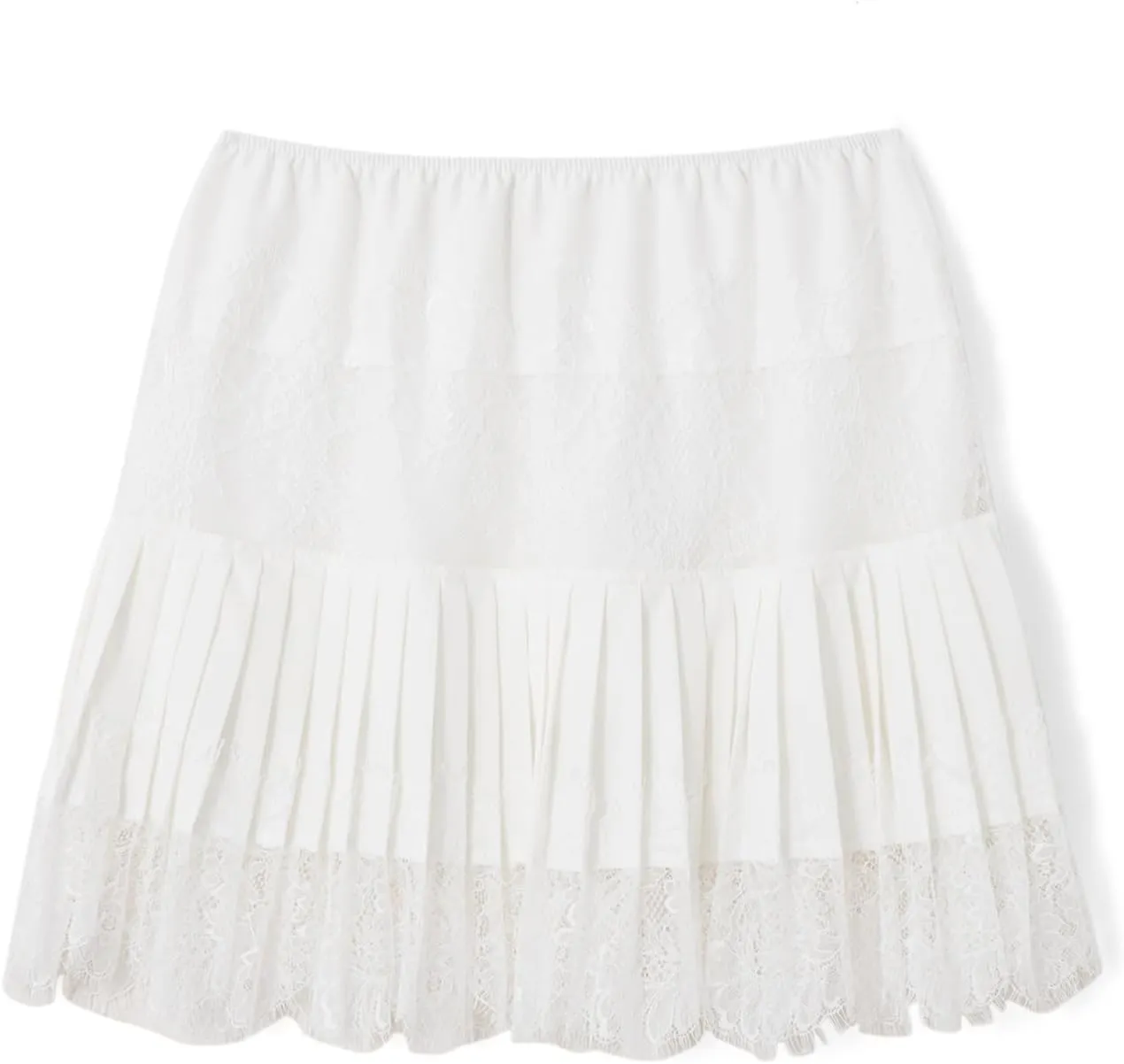 Women Y2k Lace Mini Skirts Summer Lace Slip Skirt Pleated Ruffle Floral Lace Tiered Short Skirts Underskirt