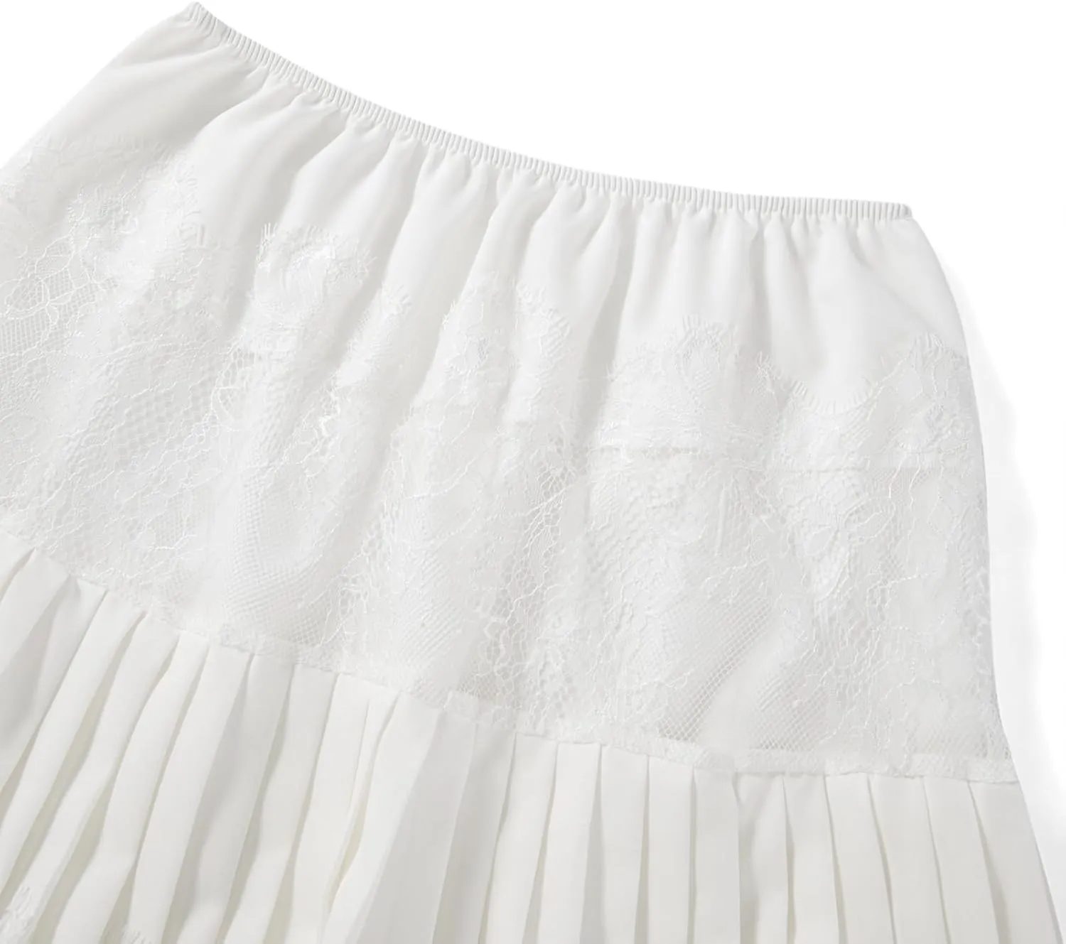 Women Y2k Lace Mini Skirts Summer Lace Slip Skirt Pleated Ruffle Floral Lace Tiered Short Skirts Underskirt