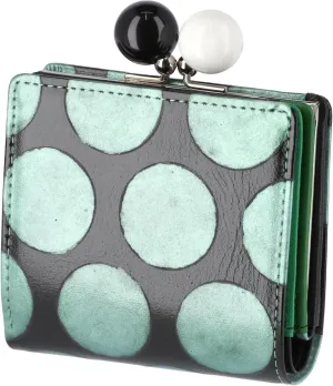 Women's Large Dot Pattern Mini Wallet