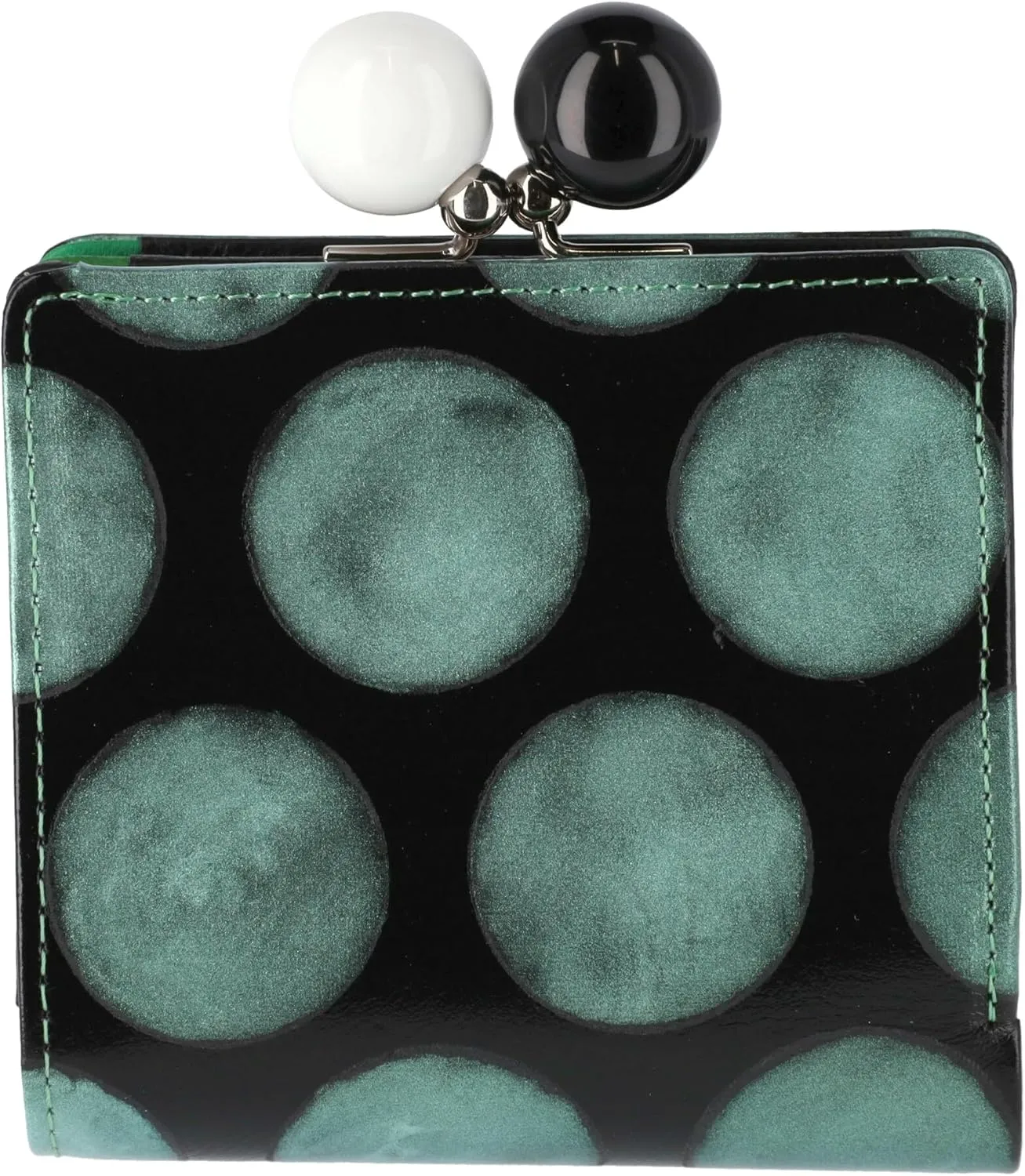 Women's Large Dot Pattern Mini Wallet