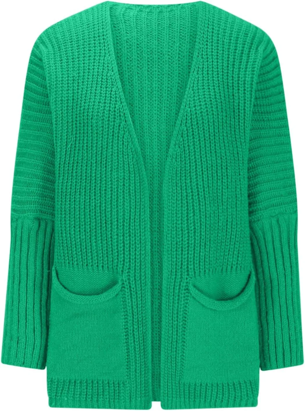 Womens Oversized Open Front Sweaters Lightweight Fashion Cardigan Loose Outwear with Pockets
