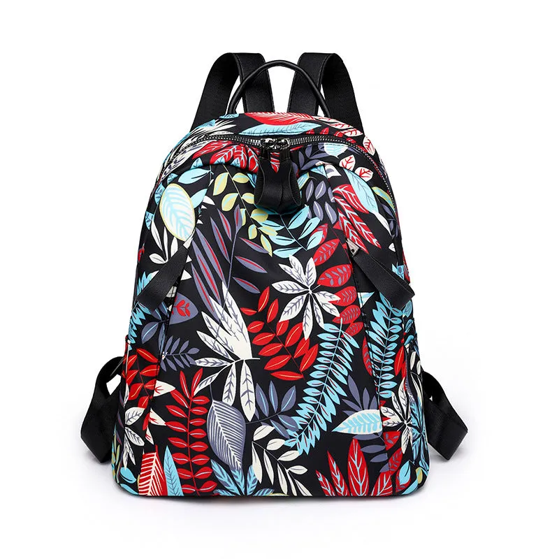 Women's Trendy Colorful Print Casual Backpack