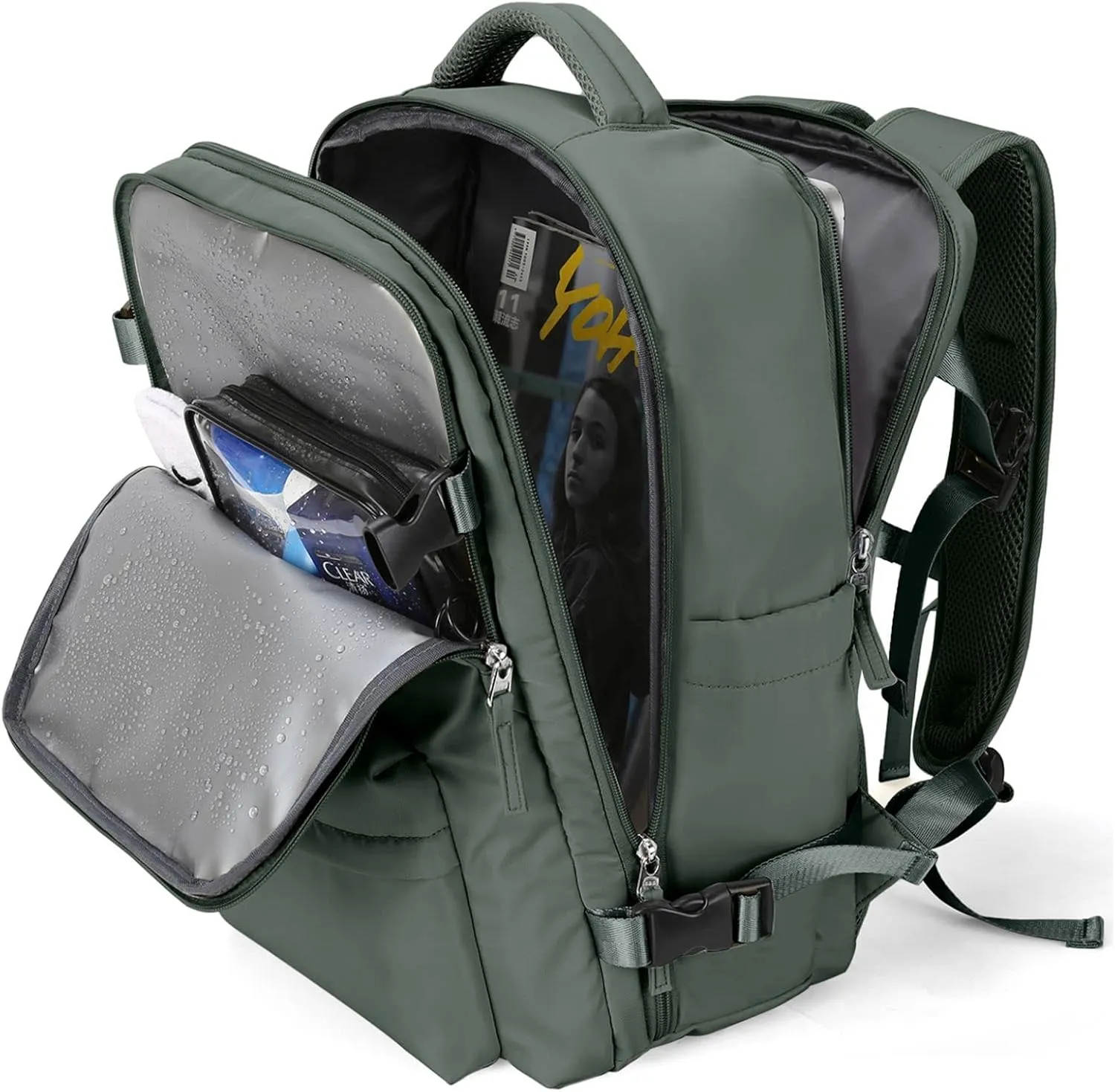 WONHOX Large Travel Backpack Carry on Flight Approved Laptop Work Business Backpack for Women Men Mochila de Viaje