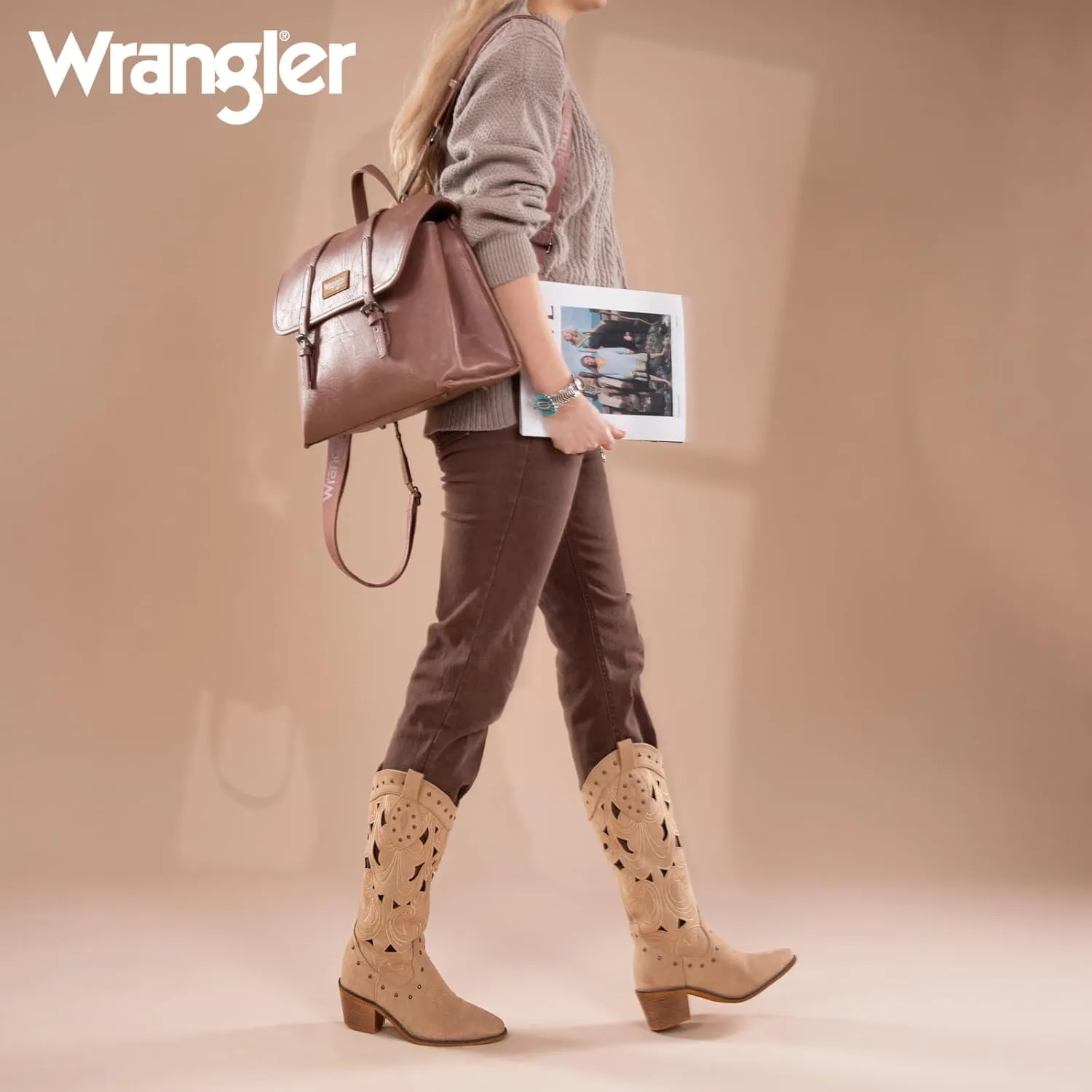 Wrangler Convertible Backpack for Women Briefcase Messenger Bag Professional Computer Work Bag for Business/Travel/Office