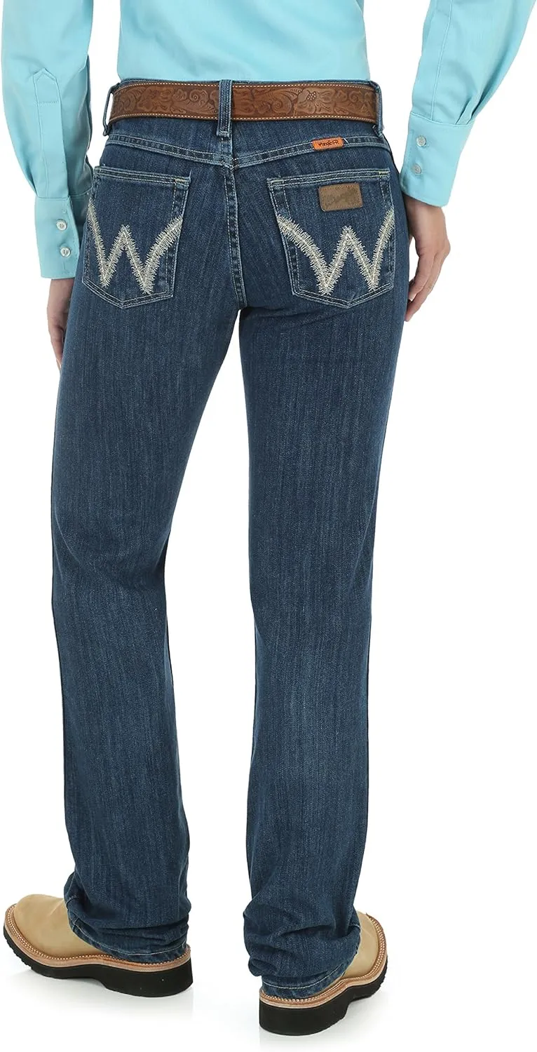 Wrangler Womens FR Western Mid Rise Boot Cut Jean