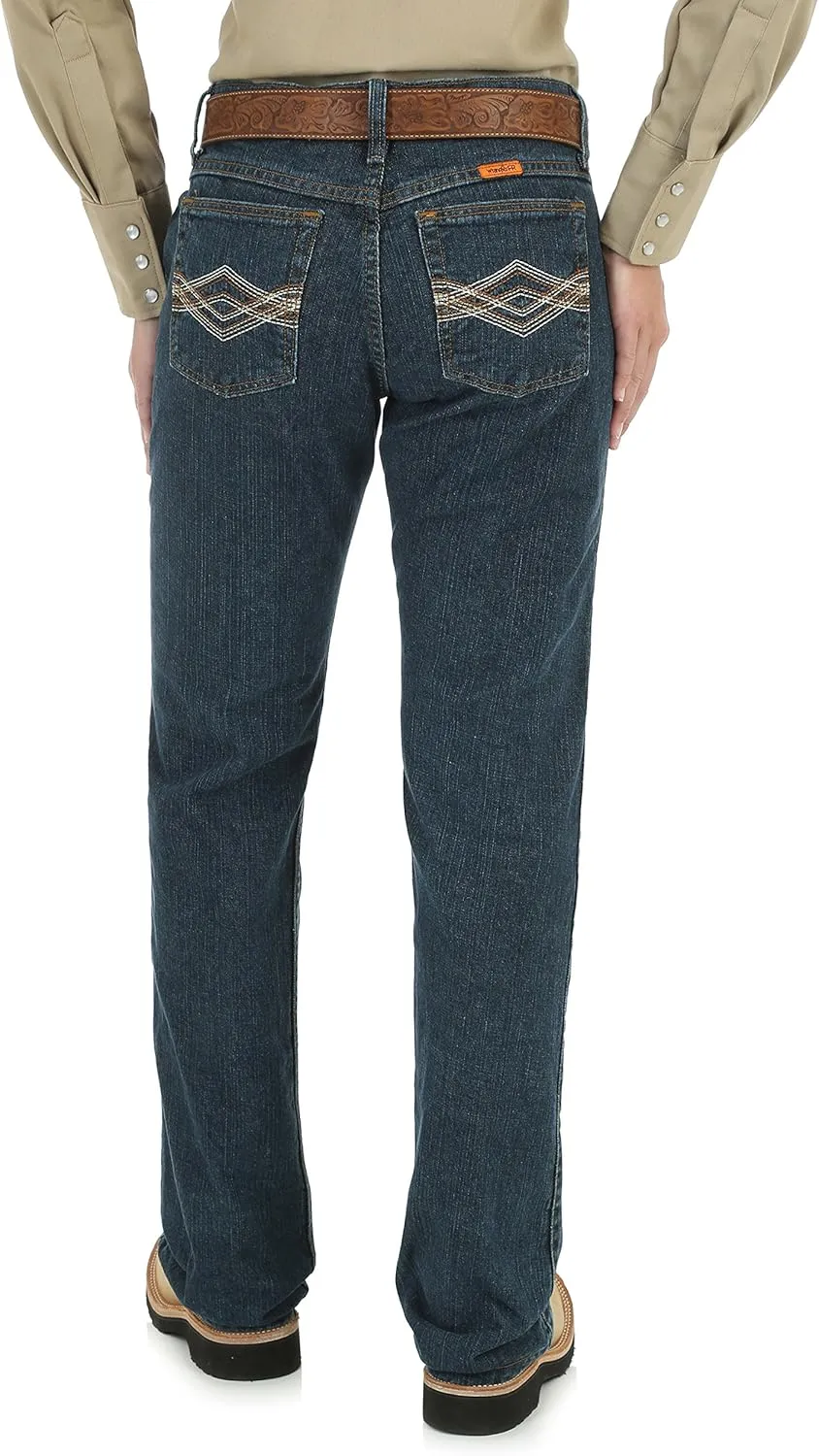 Wrangler Womens FR Western Mid Rise Boot Cut Jean