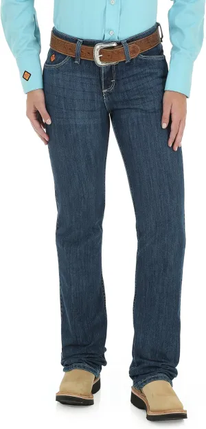 Wrangler Womens FR Western Mid Rise Boot Cut Jean