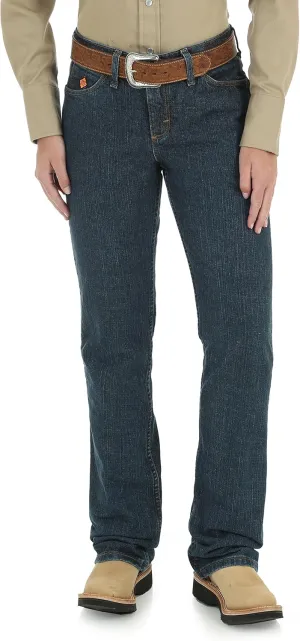 Wrangler Womens FR Western Mid Rise Boot Cut Jean