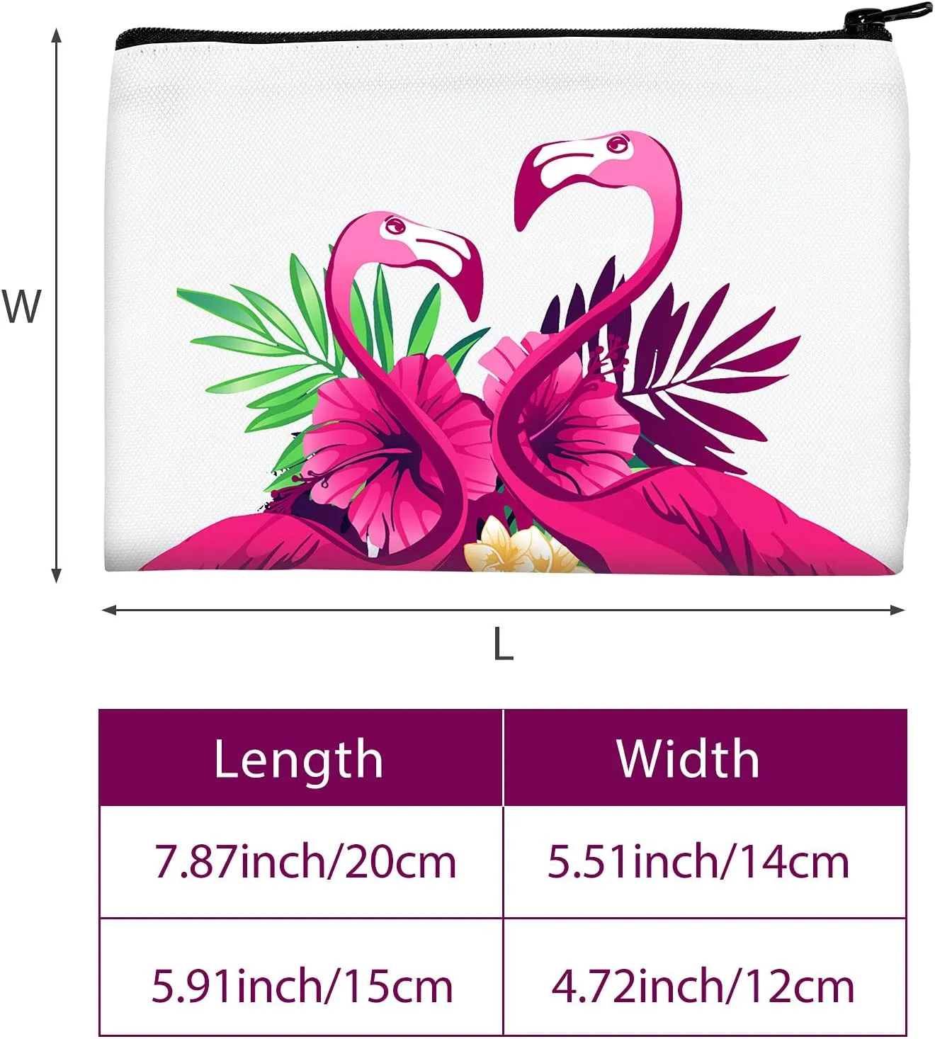 Xuniea 12 Pcs Cosmetic Bags Sublimation Blanks DIY Heat Transfer Makeup Bags Iron on Zipper Toiletry Pouch Canvas Pen Case(7.9 x 5.5 Inch, 5.9 x 4.7 Inch,White)