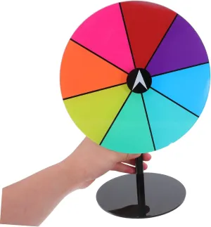 Zerodeko Spinning Prize Wheel for Parties Acrylic Tabletop Game Spinner with Dry Erase Board Quick Setup for Weddings Graduations Carnival Events