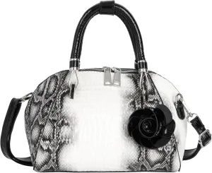 ZLM BAG US Women's Snakeskin Pattern Handbag Purse Top Handle Satchel Pu Leather Shoulder Crossbody Bag
